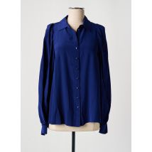IDANO - Chemisier bleu en soie - Femme - Taille 38 - Modz