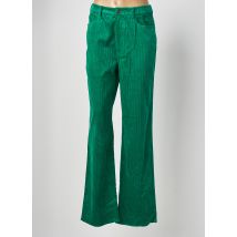 IDANO - Pantalon flare vert en coton - Femme - Taille 40 - Modz