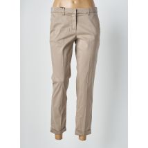 MARELLA - Pantalon chino marron en lyocell - Femme - Taille 46 - Modz