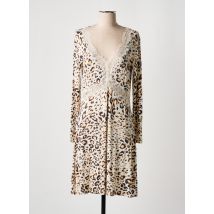 TWINSET - Robe mi-longue beige en viscose - Femme - Taille 40 - Modz