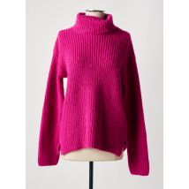RIVER WOODS - Pull col roulé rose en acrylique - Femme - Taille 40 - Modz