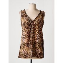 VERDISSIMA - Top marron en viscose - Femme - Taille 38 - Modz