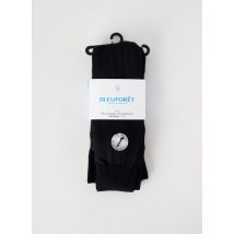 BLEU FORET - Collants noir en coton - Femme - Taille 0 - Modz