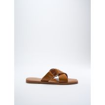 SUNCOO - Mules/Sabots marron en cuir - Femme - Taille 36 - Modz
