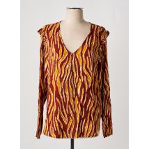 ICHI - Blouse marron en viscose - Femme - Taille 36 - Modz