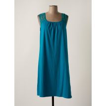 AGATHE & LOUISE - Robe mi-longue bleu en coton - Femme - Taille 38 - Modz