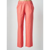 ÉTYMOLOGIE - Pantalon droit orange en lin - Femme - Taille 36 - Modz