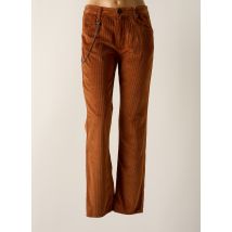 HIGH - Pantalon droit marron en viscose - Femme - Taille 38 - Modz