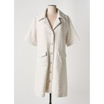 MAX & MOI - Robe mi-longue beige en coton - Femme - Taille 42 - Modz
