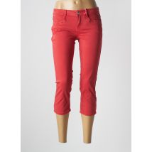 STREET ONE - Pantacourt orange en coton - Femme - Taille W26 - Modz