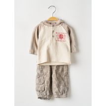 P'TITES CANAILLES - Ensemble pantalon beige en coton - Garçon - Taille TU - Modz