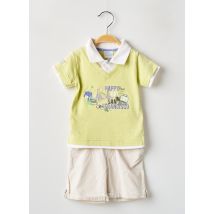 P'TITES CANAILLES - Ensemble short beige en coton - Garçon - Taille TU - Modz