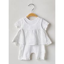 WIPLALA - Combi-pantalon blanc en coton - Fille - Taille TU - Modz