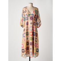 TRAFFIC PEOPLE - Robe longue beige en polyester - Femme - Taille 36 - Modz
