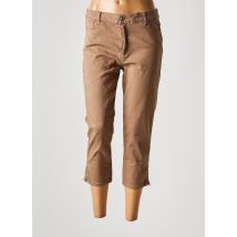 YEST - Pantacourt marron en coton - Femme - Taille 44 - Modz