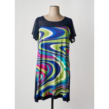 AN II VITO - Tunique manches courtes bleu en polyester - Femme - Taille 50 - Modz