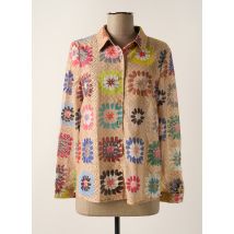 TRAFFIC PEOPLE - Chemisier beige en polyester - Femme - Taille 36 - Modz