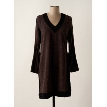 MALOKA - Robe courte marron en polyester - Femme - Taille 52 - Modz