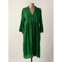 KAFFE - Robe mi-longue vert en viscose - Femme - Taille 36 - Modz
