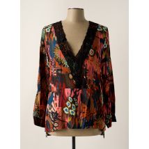 MALOKA - Blouse orange en viscose - Femme - Taille 38 - Modz