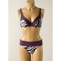 EMPREINTE - Maillot de bain 2 pièces violet en polyamide - Femme - Taille TU - Modz