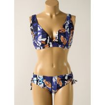 OLYMPIA - Maillot de bain 2 pièces bleu en polyamide - Femme - Taille TU - Modz