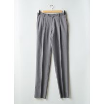 BERNARD ZINS - Pantalon chino gris en laine vierge - Homme - Taille 40 - Modz
