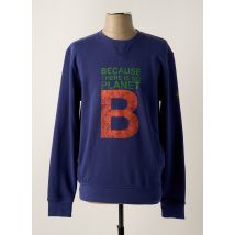 ECOALF - Sweat-shirt bleu en coton - Homme - Taille M - Modz