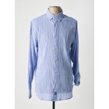 SCOTCH & SODA - Chemise manches longues bleu en coton - Homme - Taille S - Modz