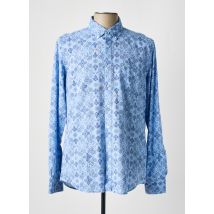 NEW ZEALAND AUCKLAND - Chemise manches longues bleu en coton - Homme - Taille L - Modz