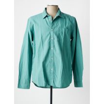 MINIMUM - Chemise manches longues bleu en coton - Homme - Taille L - Modz