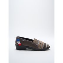 FARGEOT - Chaussons/Pantoufles marron en textile - Femme - Taille 36 - Modz
