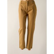 7 SEASONS - Pantalon chino beige en coton - Femme - Taille 46 - Modz