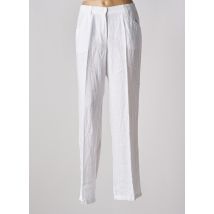 KJBRAND - Pantalon droit blanc en lin - Femme - Taille 58 - Modz