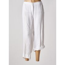 KJBRAND - Pantalon droit blanc en lin - Femme - Taille 60 - Modz