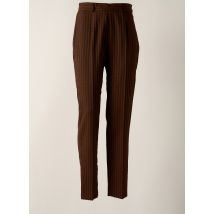 BLEU BLANC ROUGE - Pantalon 7/8 marron en polyester - Femme - Taille 40 - Modz