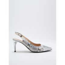 FRANCE MODE - Escarpins argent en cuir - Femme - Taille TU - Modz
