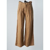 MAISON HOTEL - Pantalon large beige en lycra - Femme - Taille 34 - Modz