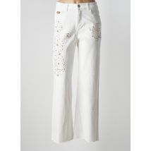 NEKANE - Jeans coupe large blanc en coton - Femme - Taille 40 - Modz
