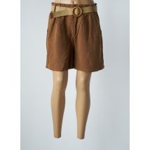 GEISHA - Short marron en lin - Femme - Taille 38 - Modz