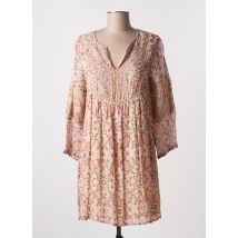 NEKANE - Robe mi-longue beige en viscose - Femme - Taille 36 - Modz