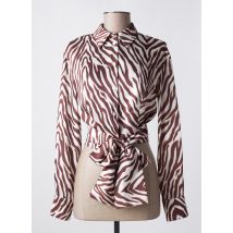 RELISH - Chemisier marron en polyester - Femme - Taille 38 - Modz