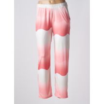 SCORZZO - Pantalon droit rose en viscose - Femme - Taille 38 - Modz