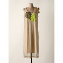 TRICOT CHIC - Robe mi-longue beige en polyamide - Femme - Taille 42 - Modz