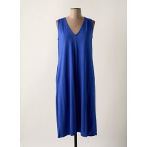 SCORZZO - Robe mi-longue bleu en viscose - Femme - Taille 38 - Modz