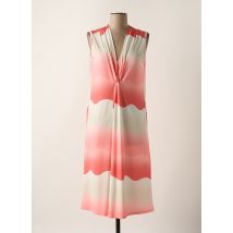 SCORZZO - Robe mi-longue rose en viscose - Femme - Taille 38 - Modz