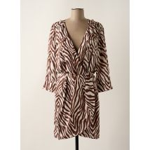 RELISH - Robe courte marron en polyester - Femme - Taille 38 - Modz