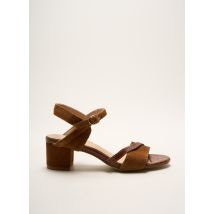 REBELLES - Sandales/Nu pieds marron en cuir - Femme - Taille 37 - Modz