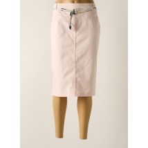 PAUPORTÉ - Jupe mi-longue rose en coton - Femme - Taille 46 - Modz