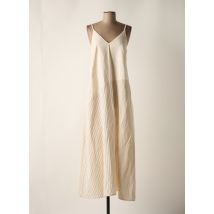 O'MER - Robe longue beige en viscose - Femme - Taille 40 - Modz